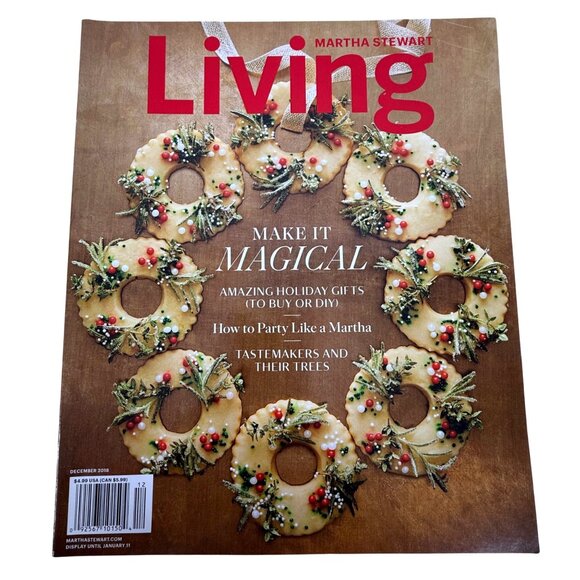 5 Martha Stewart Living Magazines 2016 2017 2018 Issues Christmas Valentine Day - Picture 8 of 15